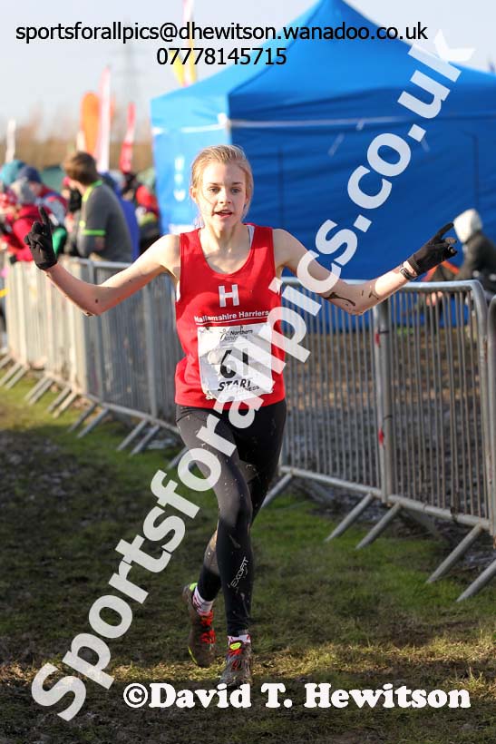 Girls under-15s Northern Cross Country  Championships, Pontefract. Photo: David T. Hewitson/Sports for All Pics
